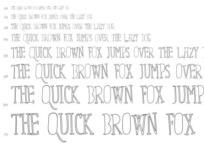 Fix You font waterfall